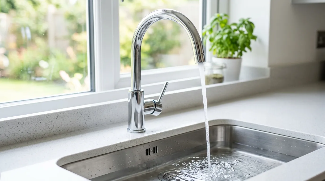 Local Plumbing Master Pros same day plumber fixing a faucet in Kinsley, KS